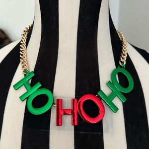 🎄BETSEY JOHNSON Ho Ho Ho Holiday Necklace NWT